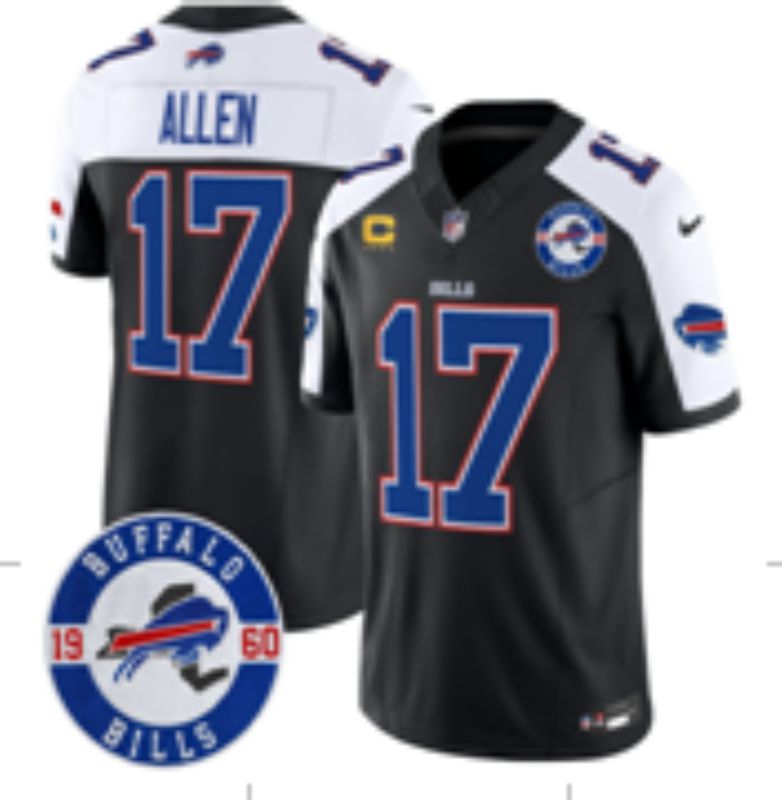 Men Buffalo Bills #17 Allen black Nike 2025 Limited NFL Jersey style 0032->buffalo bills->NFL Jersey